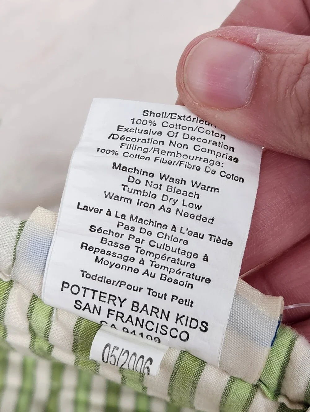 Pottery Barn Kids Farmyard Friends Crib/ Toddler Quilt 50x36 NOS Animals *Flaw*